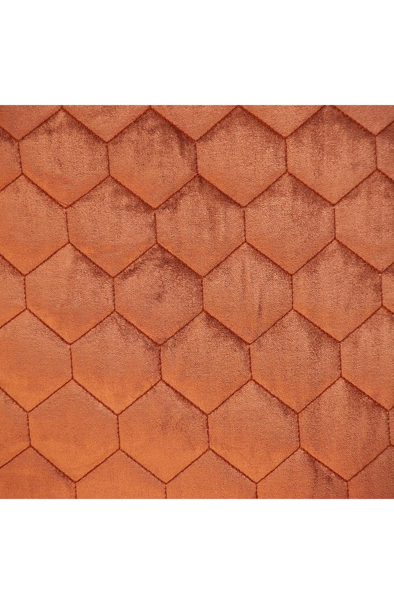 PARKLAND COLLECTION Bazyli Quilted Throw Pillow, Alternate, color, Burnt Orange