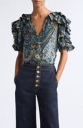 Ulla Johnson Josephine Ruffled Silk Top