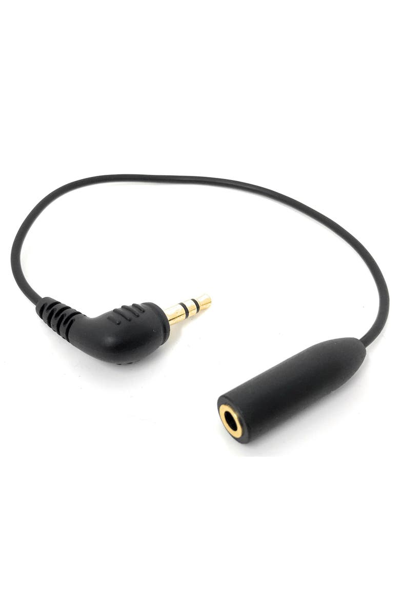 MOVO MC4 TRRS to TRS Adapter - 3.5mm Microphone Adapter Cable, Main, color, Black