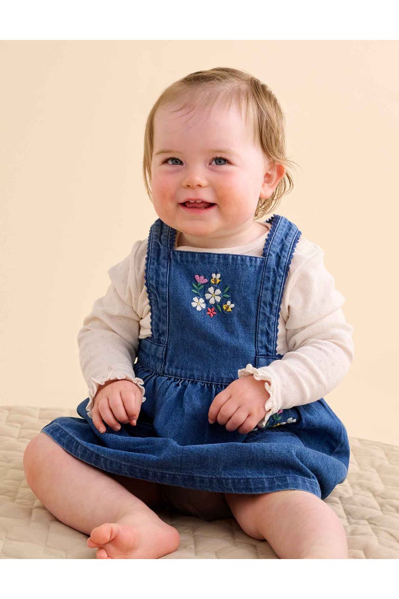 Embroidered Pinnie Set, Alternate, color, Mid Denim