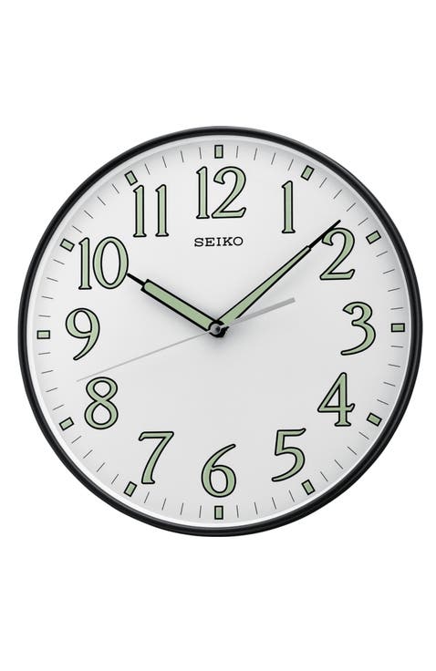 Black Metallic Framed Wall Clock