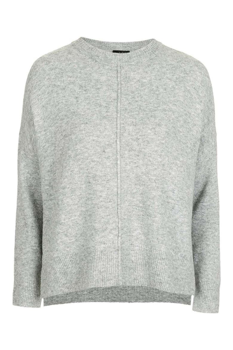 Zip Side Sweater, Alternate, color, GREY