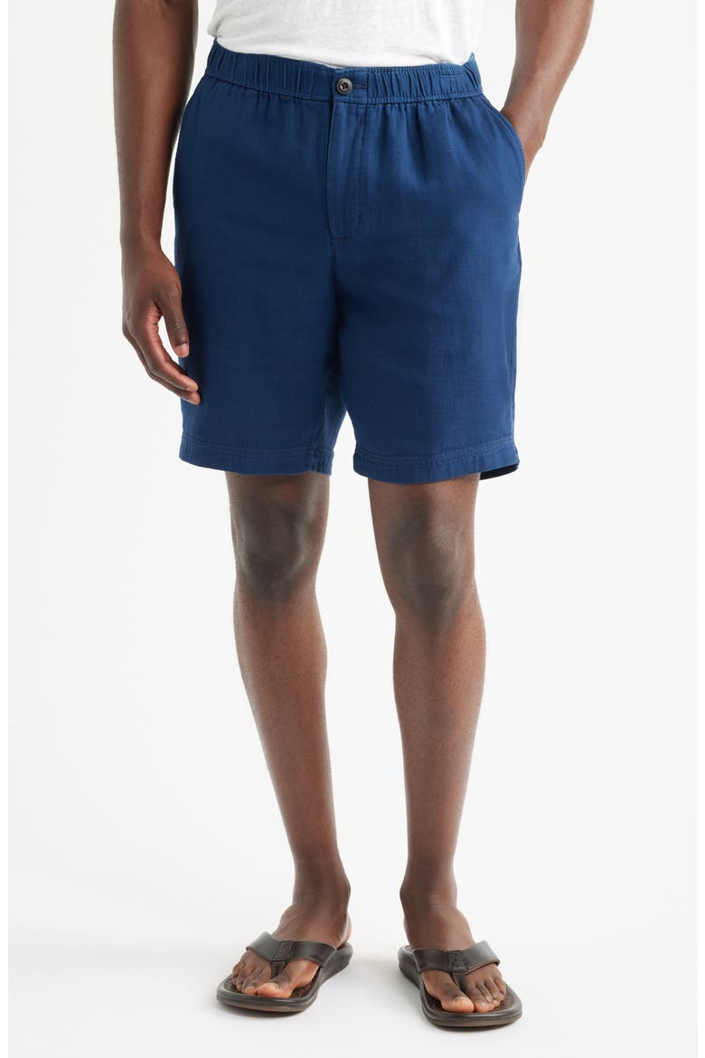 Bora Beach 9-Inch Cotton Gauze Shorts, Main, color, MARITIME