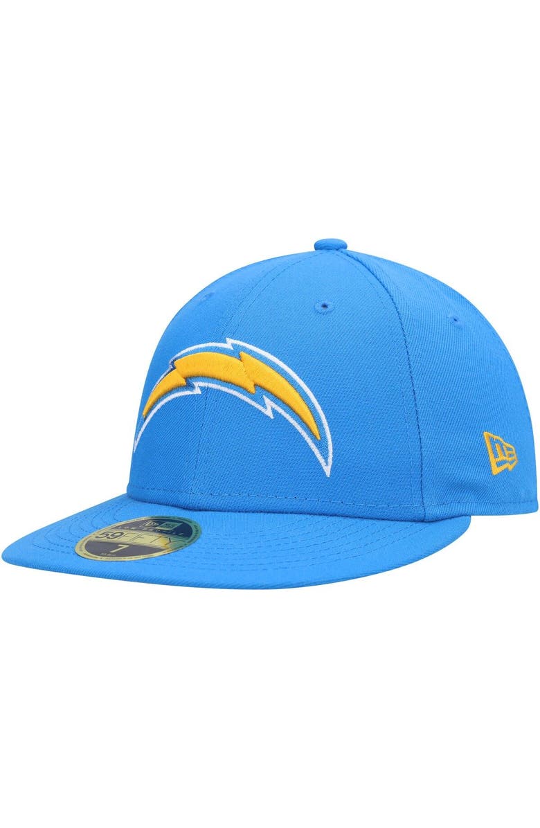 New Era Men's New Era Powder Blue Los Angeles Chargers Logo Omaha Low Profile 59FIFTY Fitted Hat, Main, color, 
