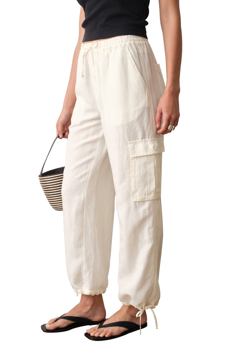 Marine Layer Linen Blend Cargo Pants, Alternate, color,