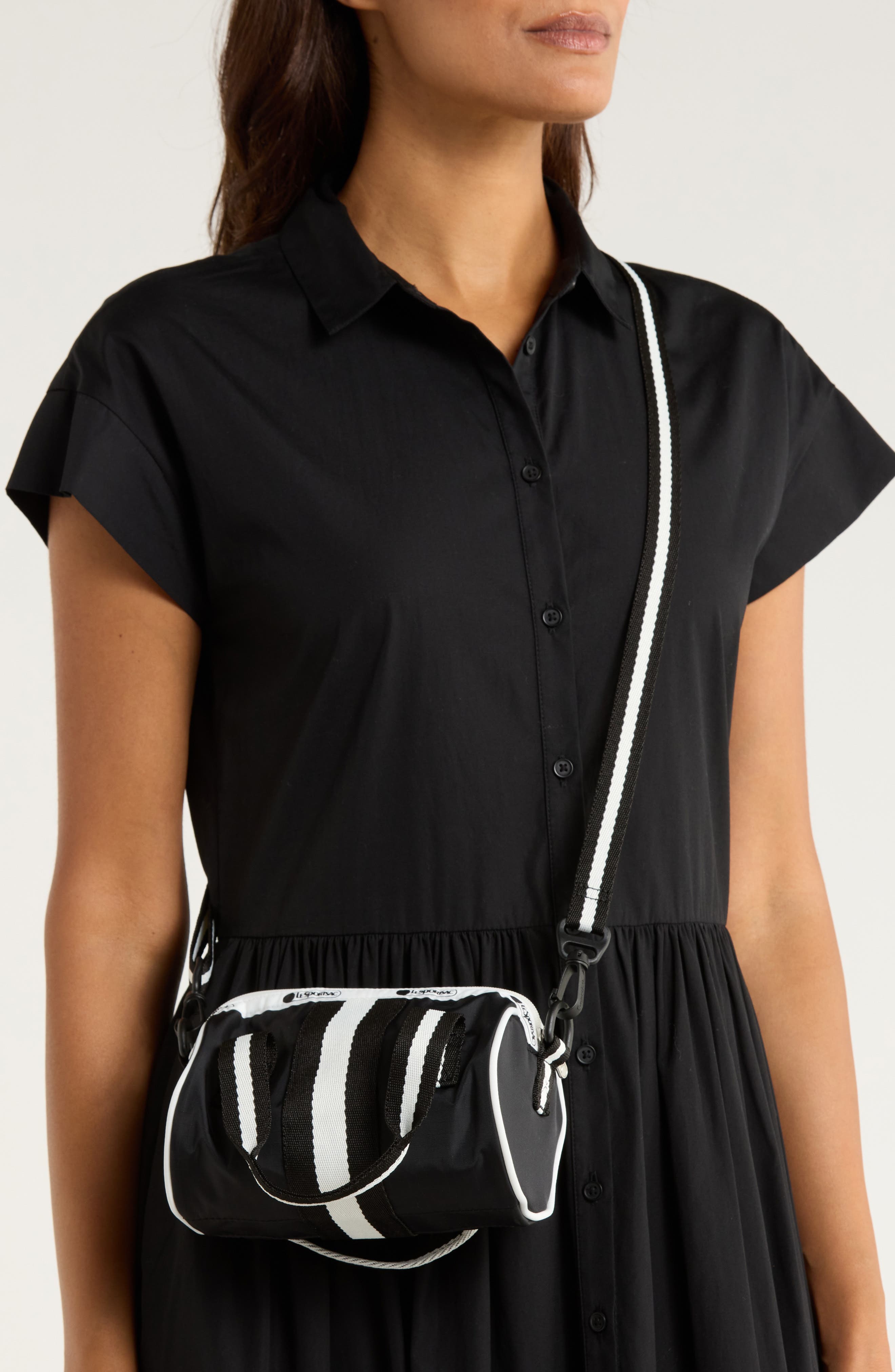 LeSportsac Mini Roll Bag, Alternate, color, Spectator Black