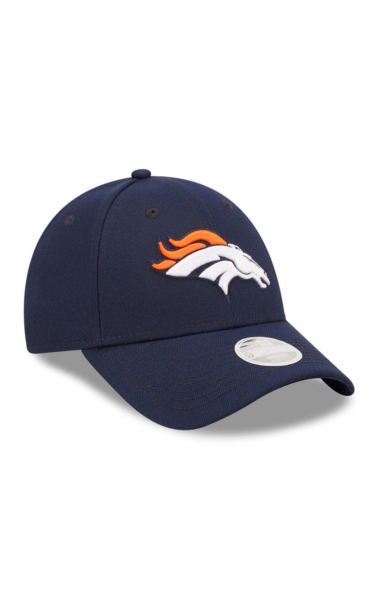 New Era Women's New Era Navy Denver Broncos Simple 9FORTY Adjustable Hat, Alternate, color,