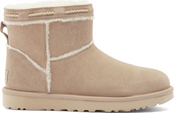 Classic Mini Shearling Braid Trim Boot