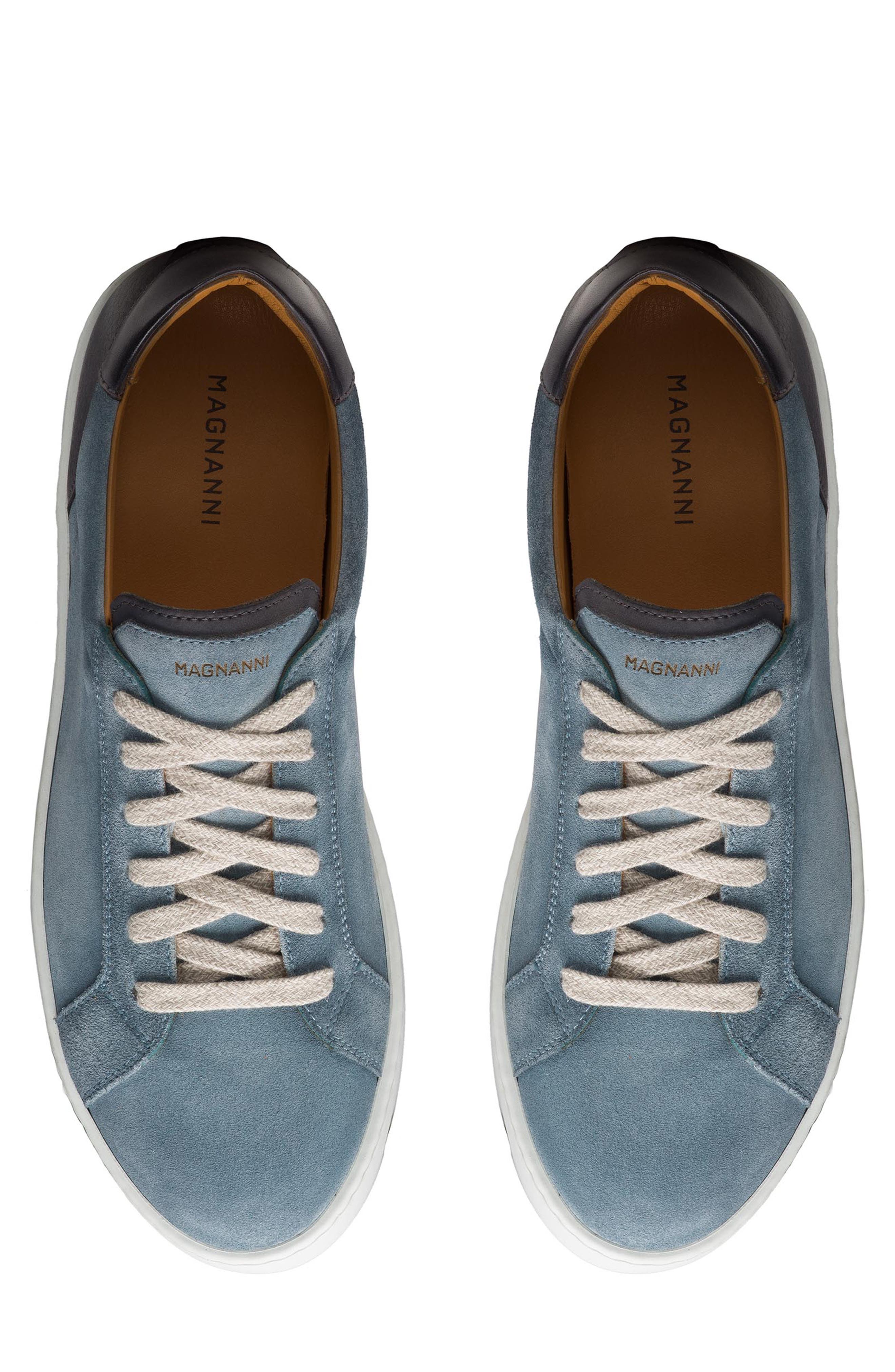 Magnanni Costa Low Top Sneaker, Alternate, color, Navy