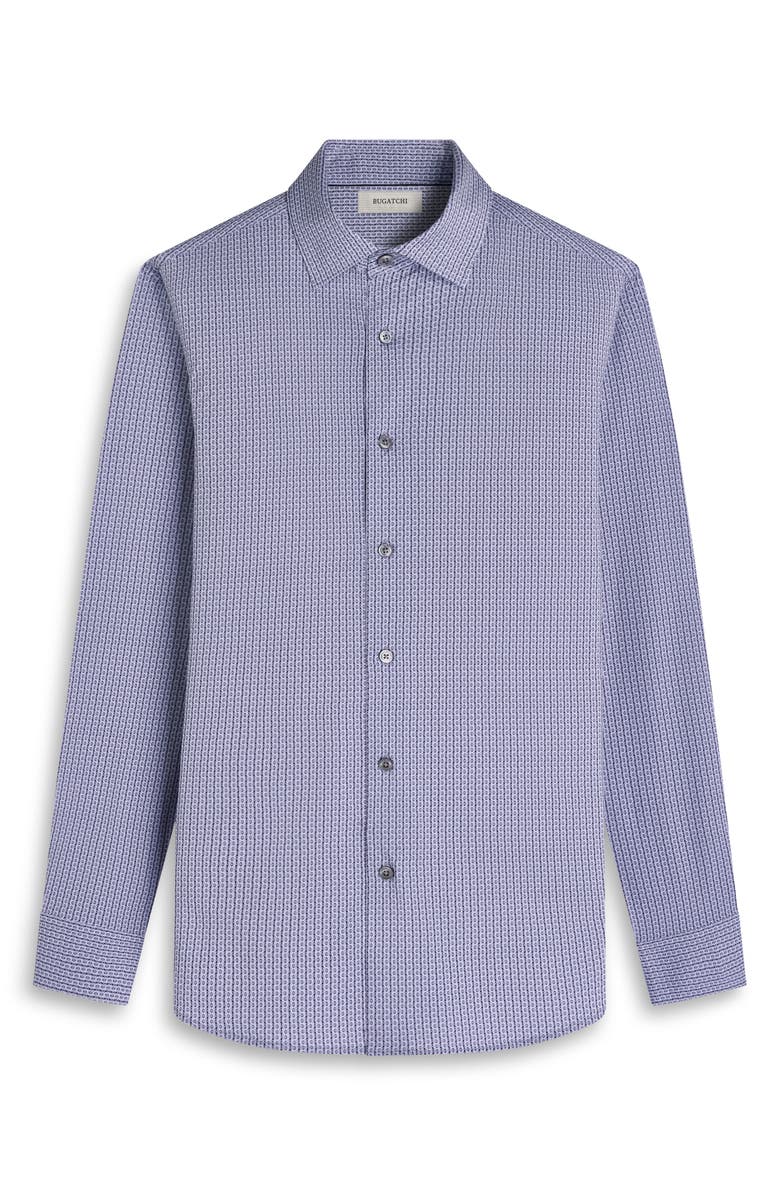 Bugatchi James OoohCotton<sup>®</sup> Button-Up Shirt, Alternate, color, Platinum