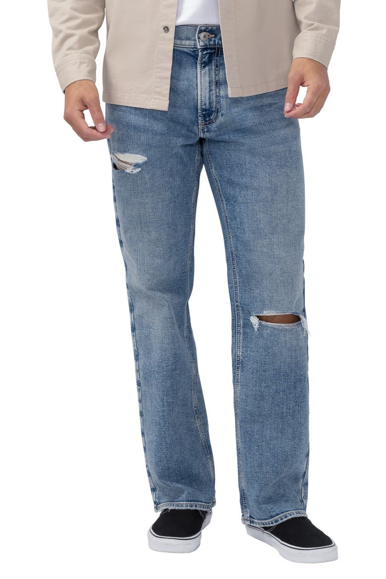 Zac Destructed Relaxed Straight Leg Jeans, Main, color, ROCKSTEDY