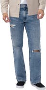 Silver Jeans Co. Zac Destructed Relaxed Straight Leg Jeans