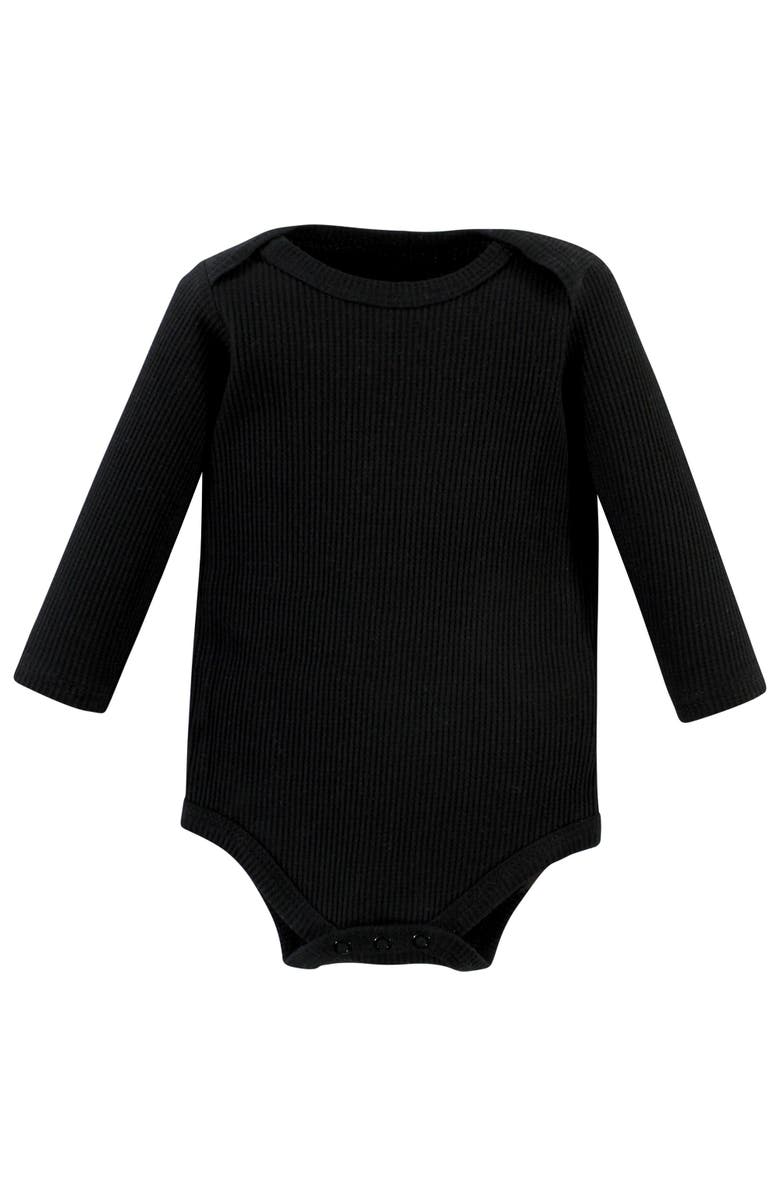 Hudson Baby Thermal Long Sleeve Bodysuits, Alternate, color, Bear Tree