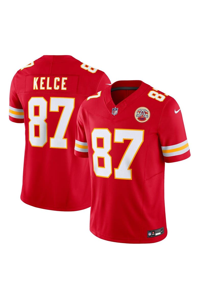 Men's Nike Travis Kelce Red Kansas City Chiefs Vapor F.U.S.E. Limited Jersey, Main, color, Red