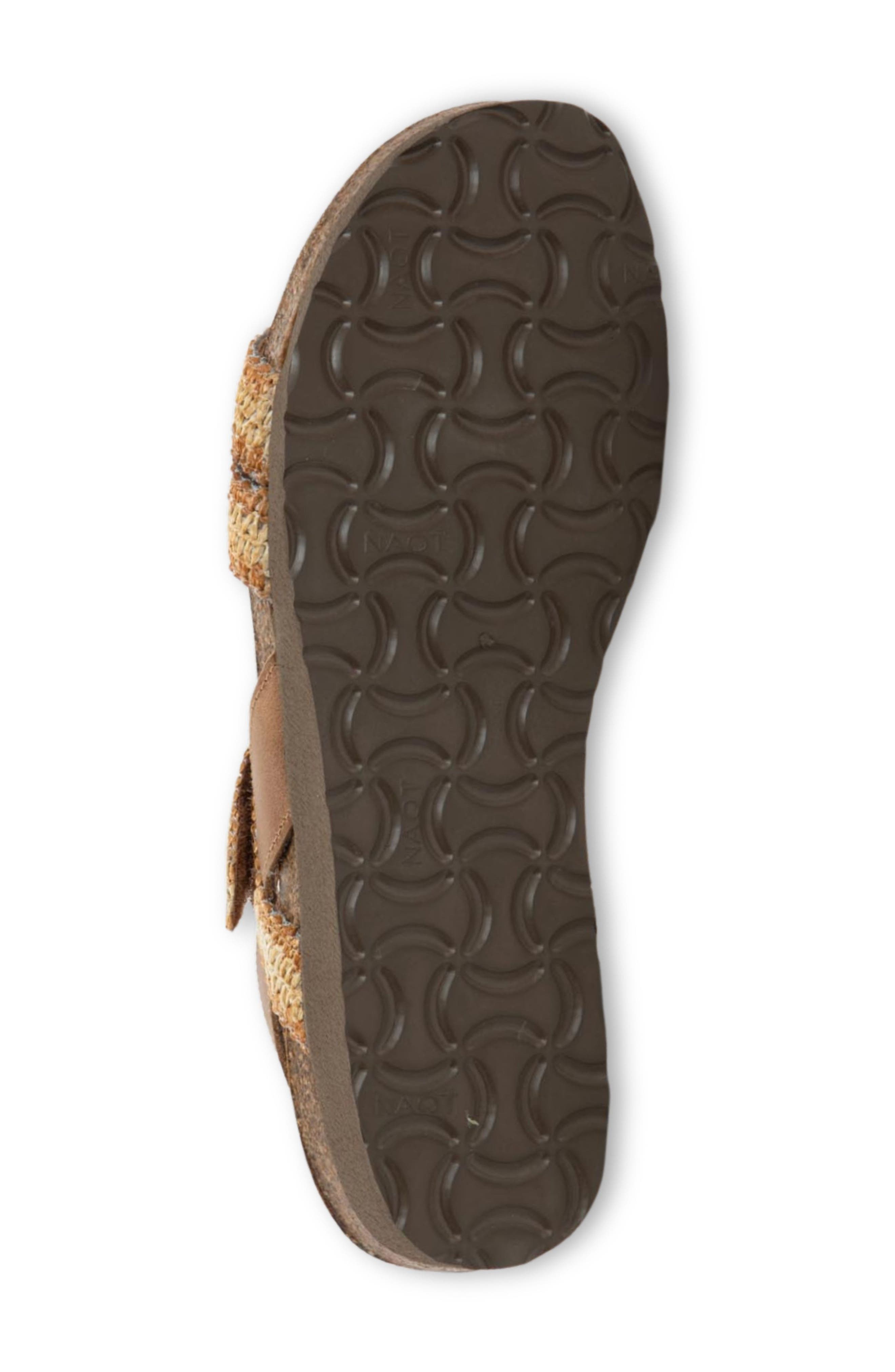 'Kayla' Sandal, Alternate, color, LATTE BROWN/ RAFFIA