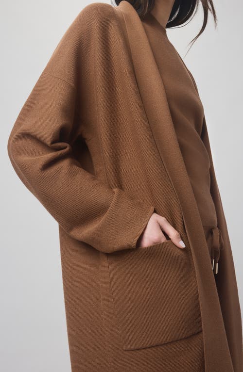 Splendid X @cellajaneblog Sleek Coatigan In Brown