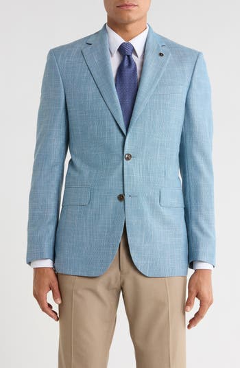Jarrow Slim Fit Blue Wool Blend Blazer