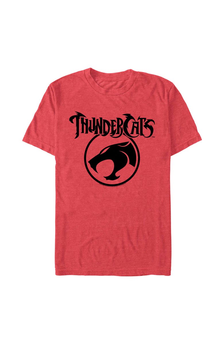 ThunderCats Men's ThunderCats Circle Logo  Graphic T-Shirt, Alternate, color, Red Heather