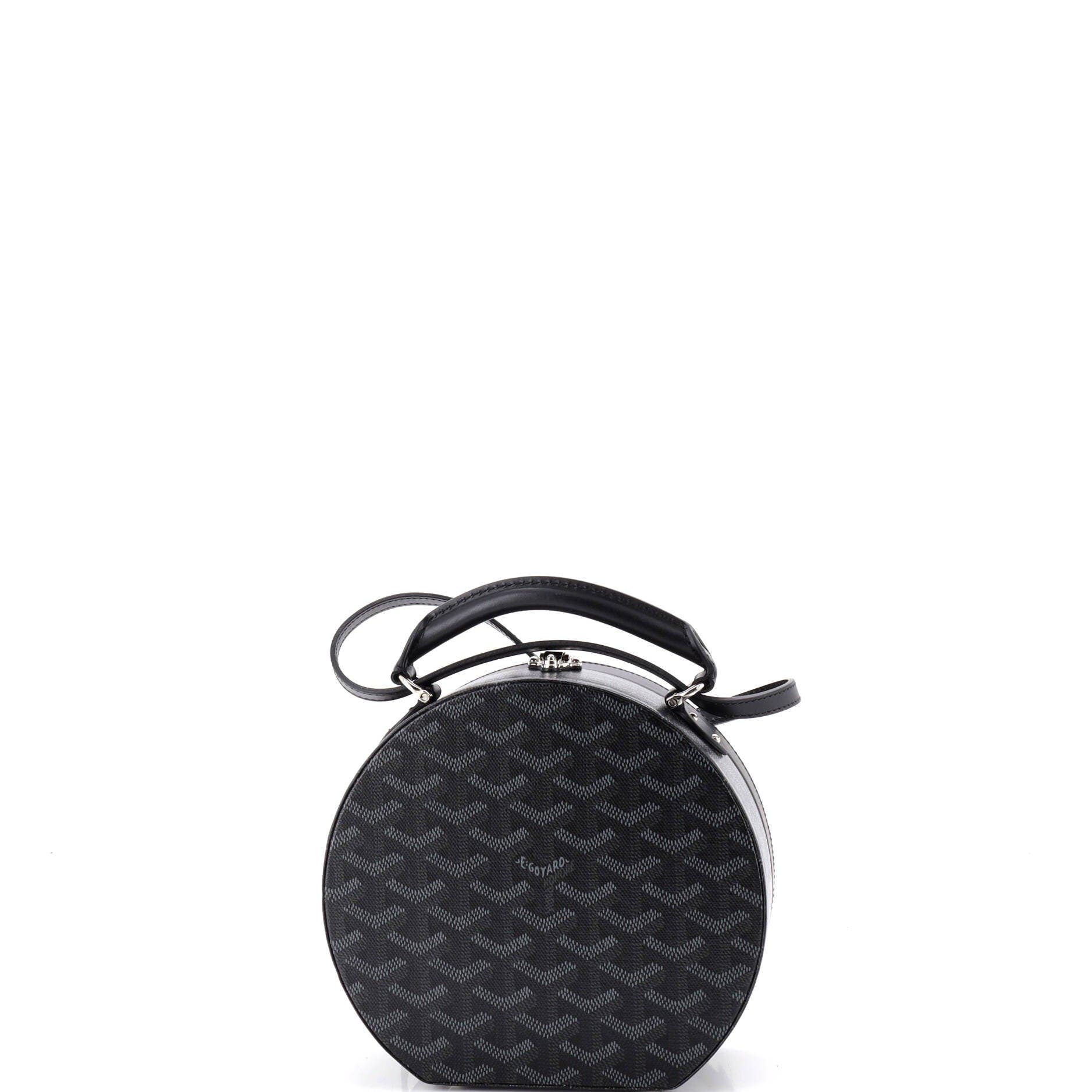 Alto Hatbox Bag Coated Canvas, Alternate, color, Black