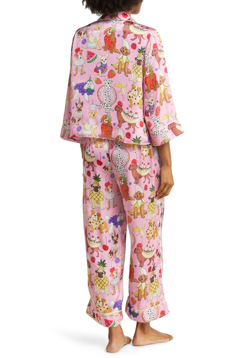 Karen Mabon Dessert Dogs Satin Pajamas, Alternate, color, 