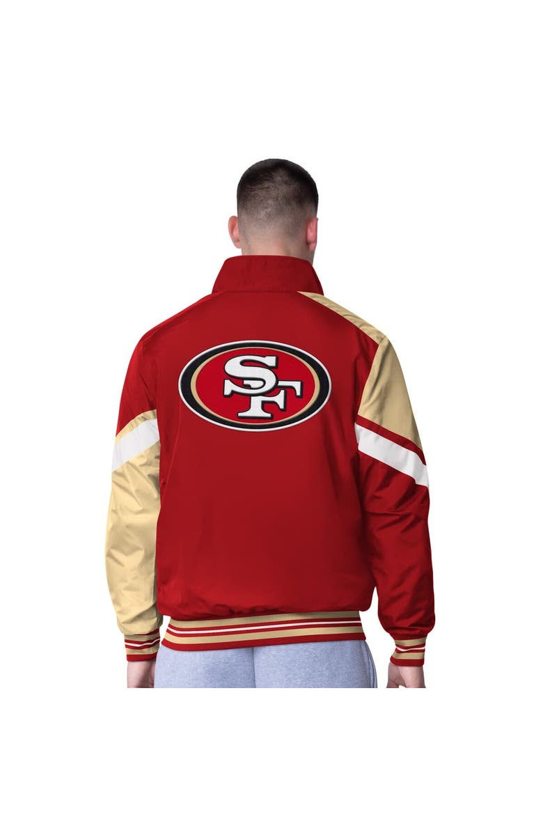 G-III Extreme Men's G-III Extreme Scarlet/Heather Gray San Francisco 49ers Strong Arm Reversible Full-Zip Jacket, Alternate, color, Scarlet