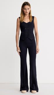Smythe Pintuck Flare Pant