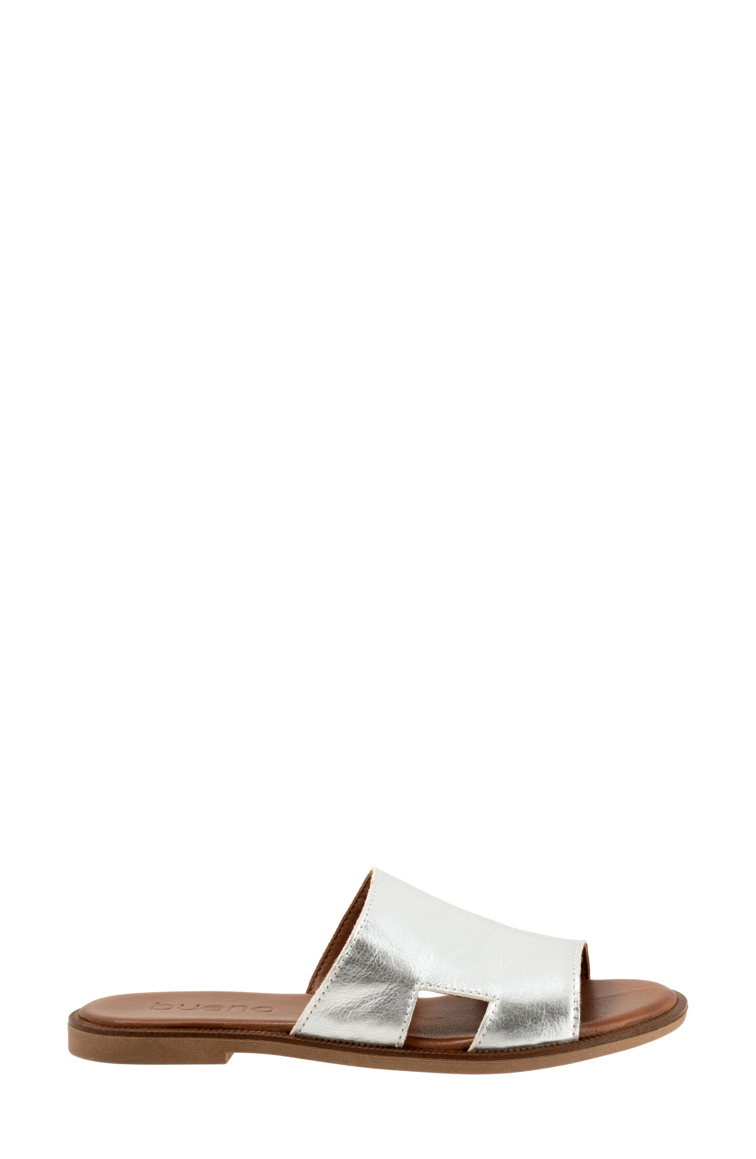 Bueno Hendrix Slide Sandal, Alternate, color, Dark Silver