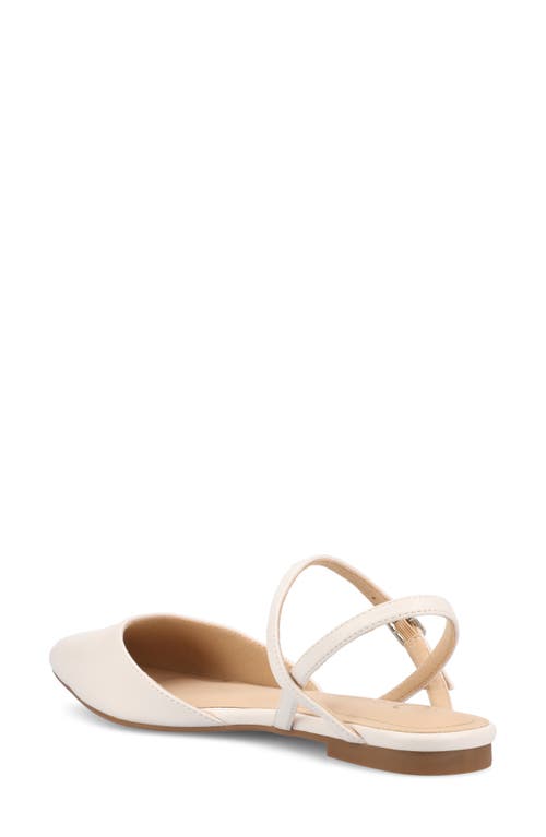 Shop Journee Collection Martine Supernatural Shades Slingback Flat In Bone