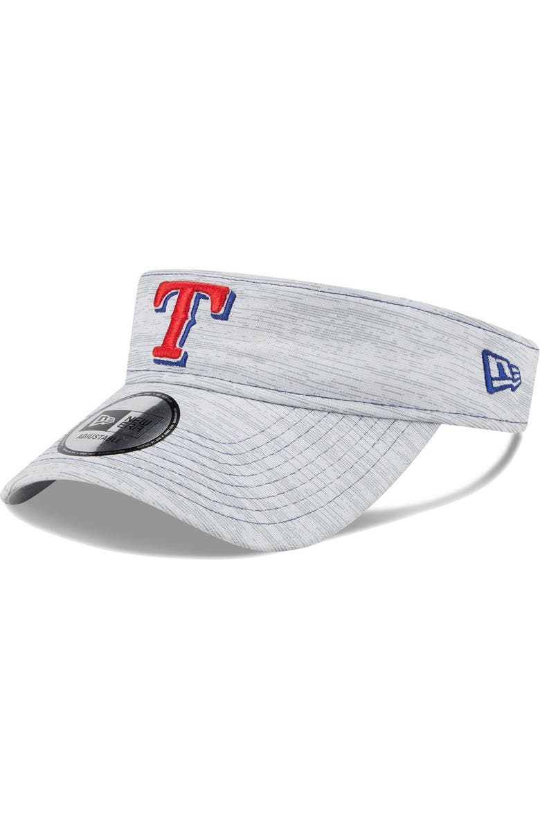 New Era Men's New Era  Gray Texas Rangers Adjustable Visor, Main, color, 