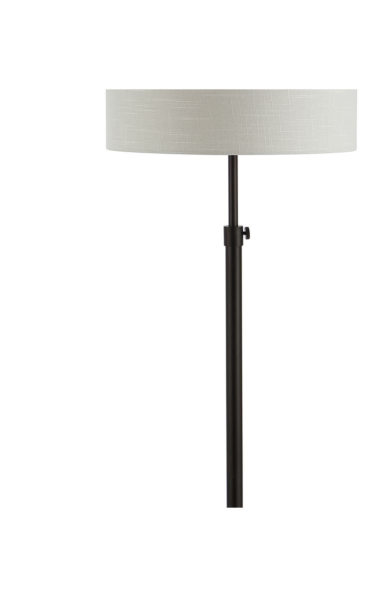 JONATHAN Y June 65" Adjustable Metal/Marble LED Floor Lamp, Alternate, color, Oil Rubbed Bronze
