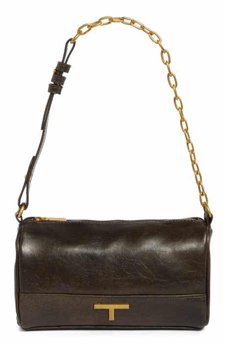 Sloan Faux Leather Barrel Shoulder Bag