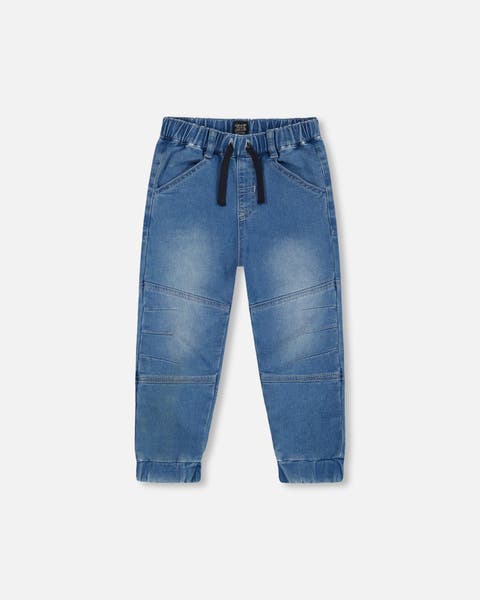 French Terry Jogger Pants Light Blue Denim French Terry Jogger Pants Light Blue Denim