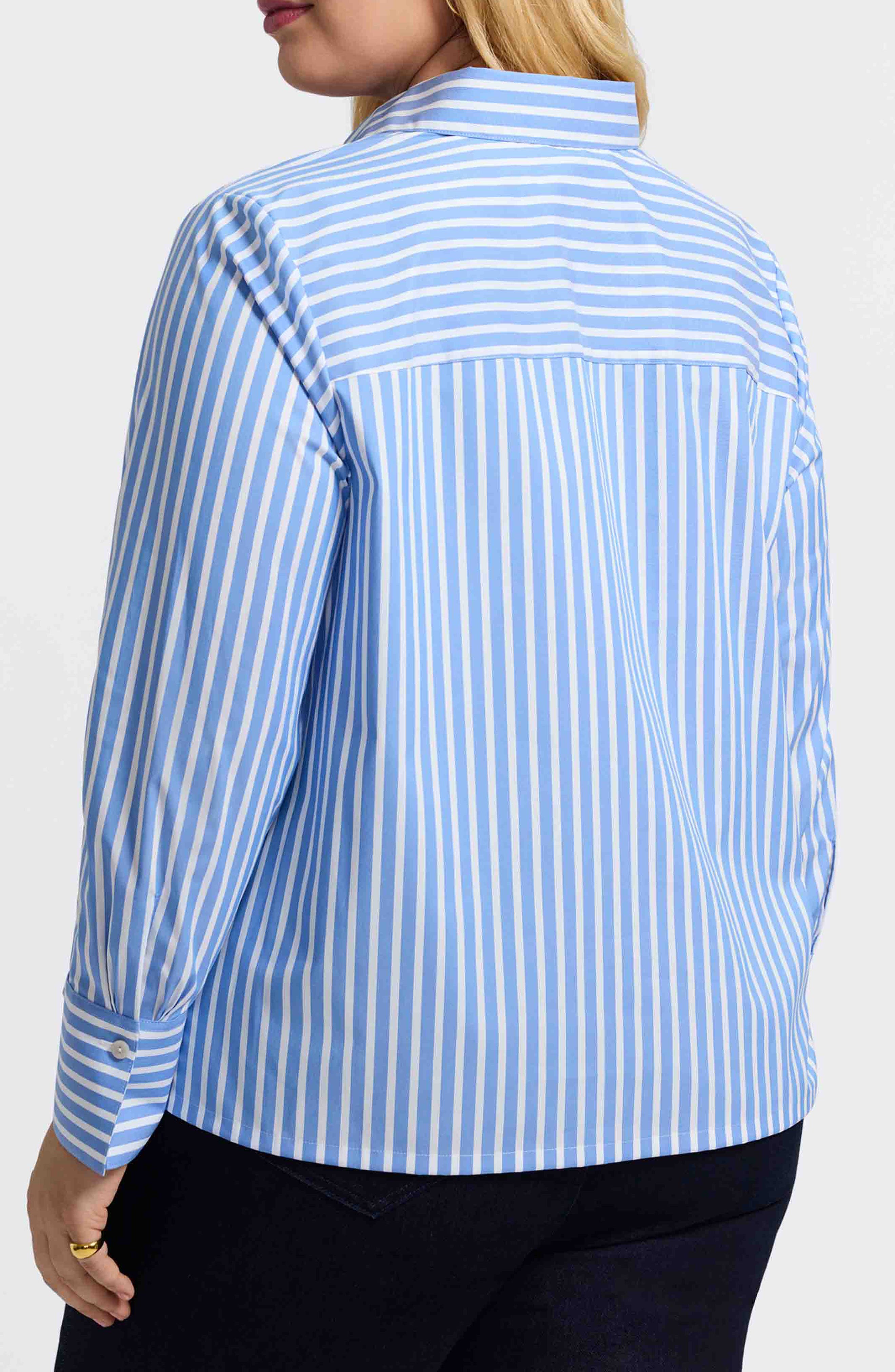 Bella Stripe Popover Top - image 4