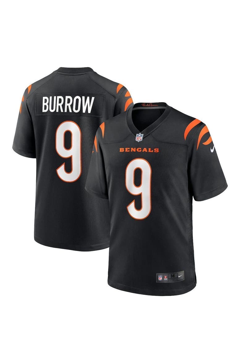 Men's Nike Joe Burrow Black Cincinnati Bengals Game Jersey, Main, color, BLACK