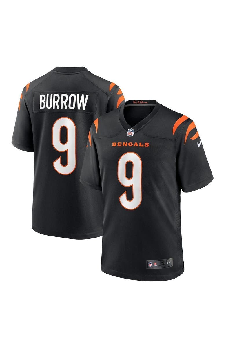 Nike Men's Nike Joe Burrow Black Cincinnati Bengals Game Jersey, Main, color, Black