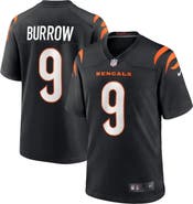 Nike Men's Nike Joe Burrow Black Cincinnati Bengals Game Jersey