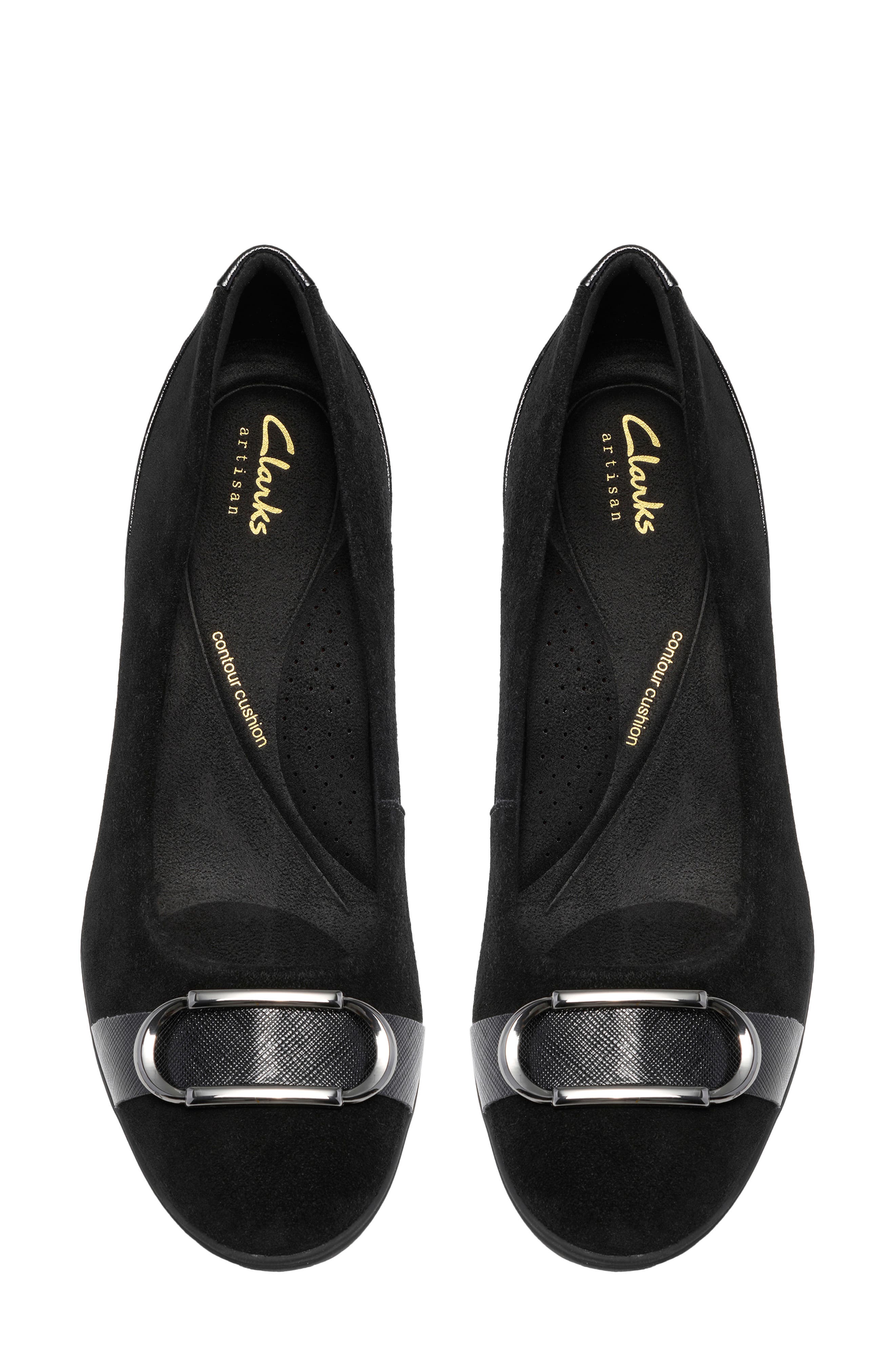 Shaya Lux Leather Pump, Alternate, color, BLACK SUEDE