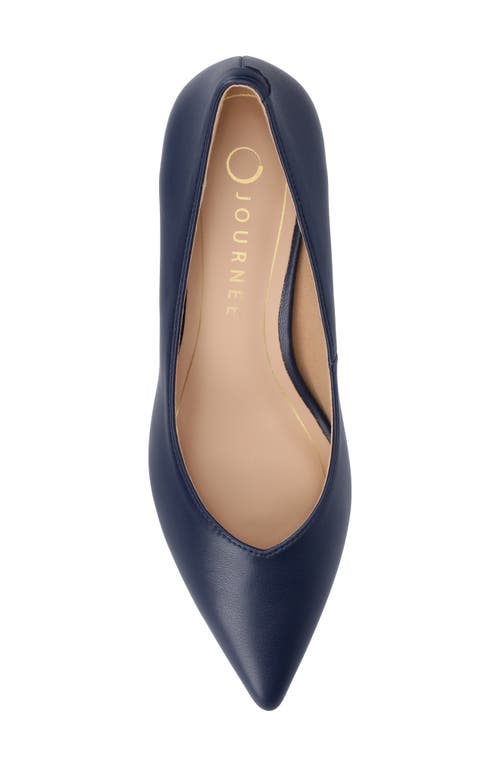 Journee Collection Pammie Pump In Navy