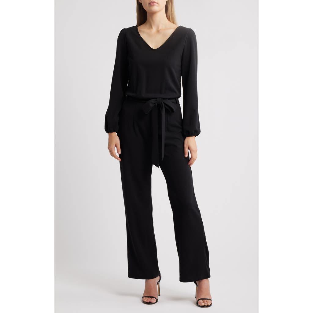 NIKKI LUND Aileen Long Sleeve Jumpsuit in Black  product
