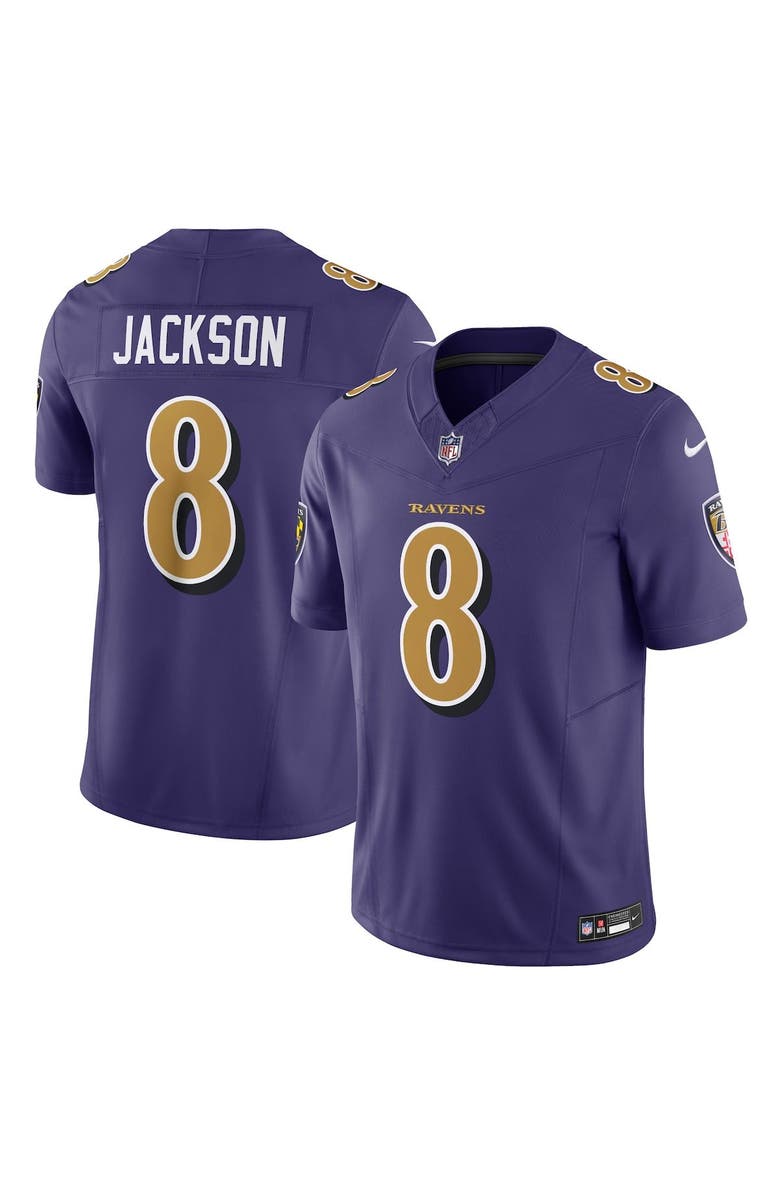 Nike Men's Nike Lamar Jackson Purple Baltimore Ravens Vapor F.U.S.E. Limited Jersey, Alternate, color,