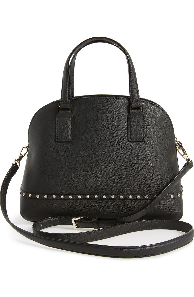 Kate Spade New York cameron street - jeweled lottie leather satchel, Alternate, color,