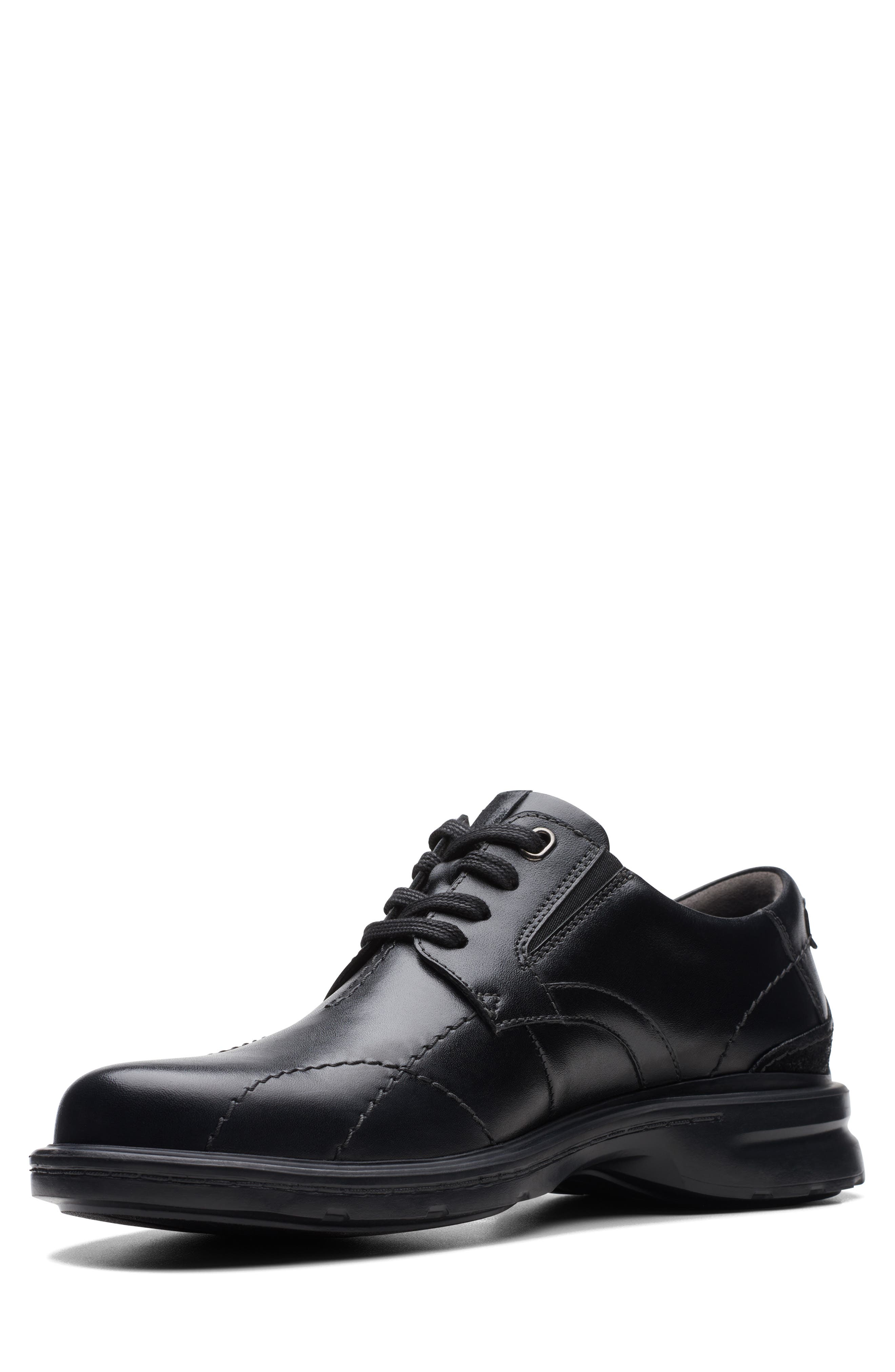 Clarks<sup>®</sup> Gessler Derby, Alternate, color, Black Leather