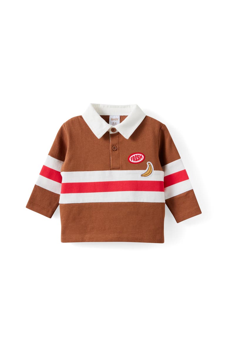 Ari Rugby Polo, Main, color, Chestnut Varsity Red