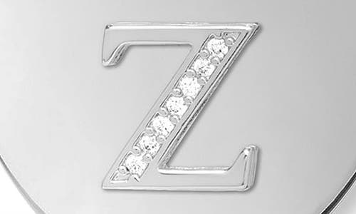 Melinda Maria Love Letters Initial Heart Medallion Necklace In Silver Z