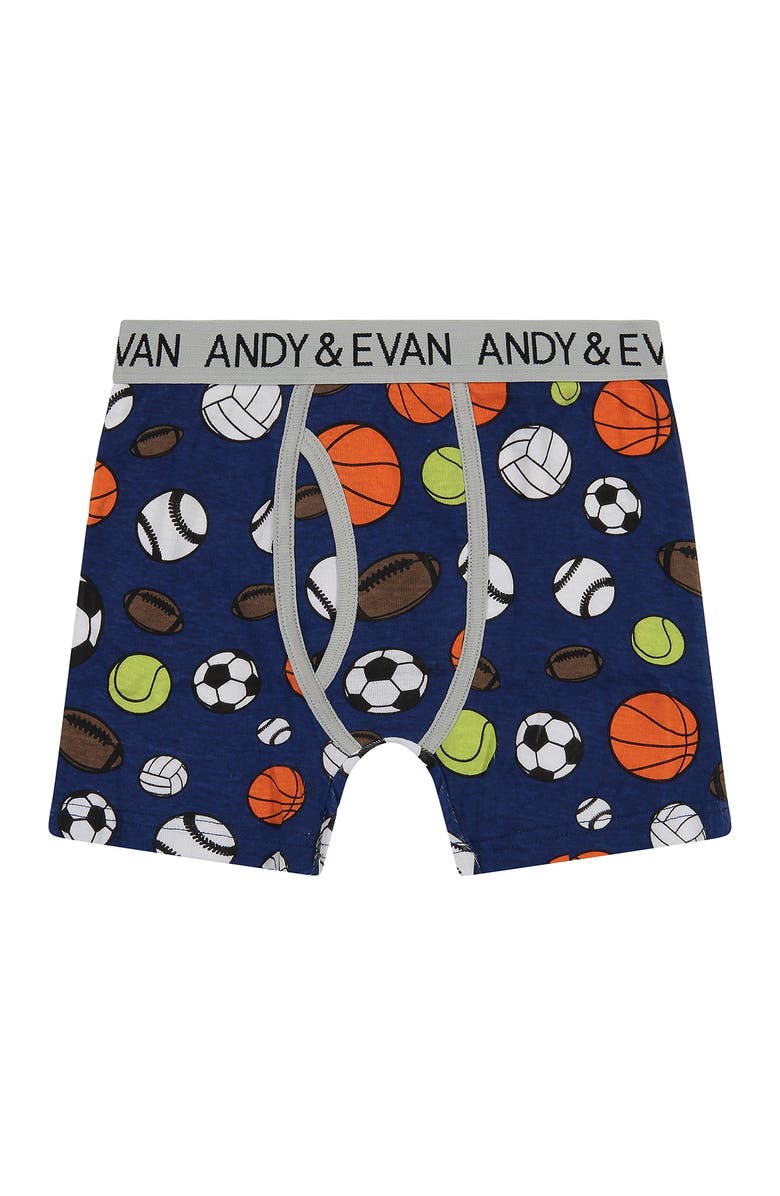 Andy & Evan Kids' 5-Pack Boxer Briefs, Alternate, color,