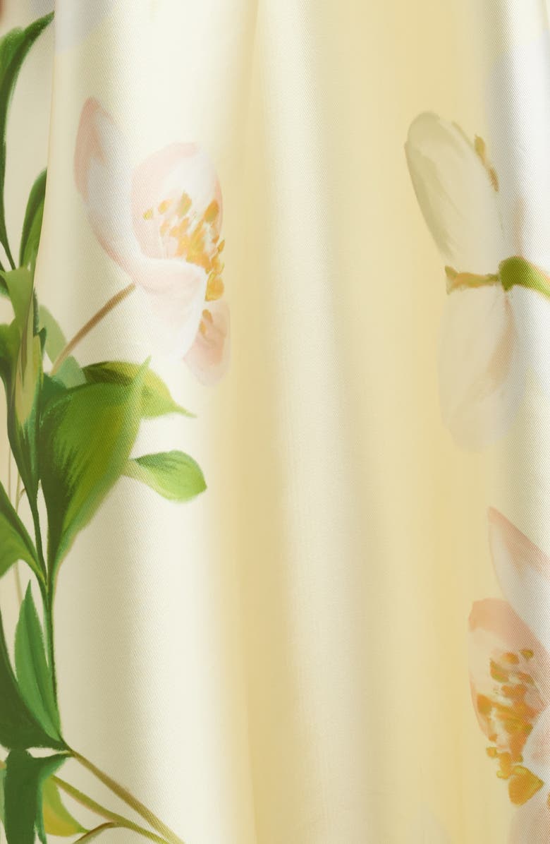 Julia Jordan Floral Print Satin Gown, Alternate, color, 