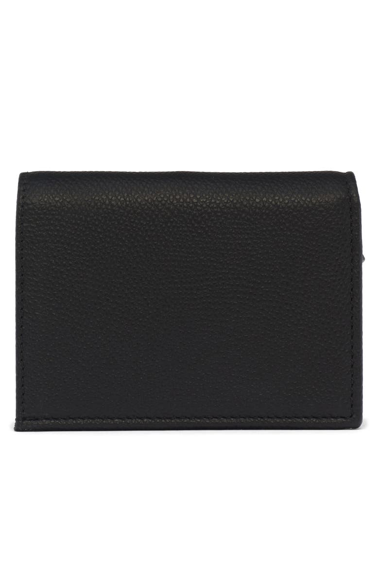 VLOGO Signature Leather Wallet, Alternate, color, NERO