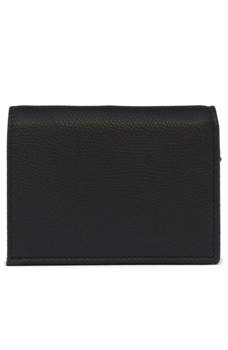 Valentino Garavani VLOGO Signature Leather Wallet, Alternate, color, Nero