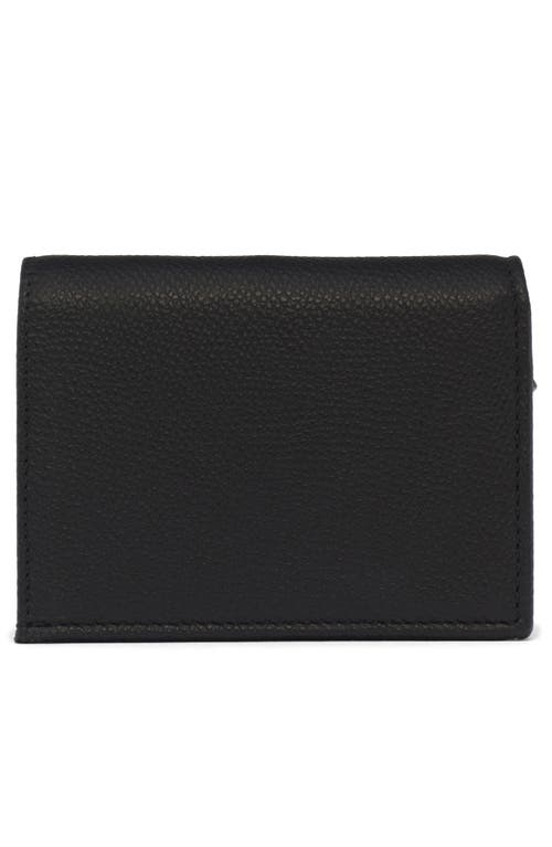 Valentino Garavani Vlogo Signature Leather Wallet In Black