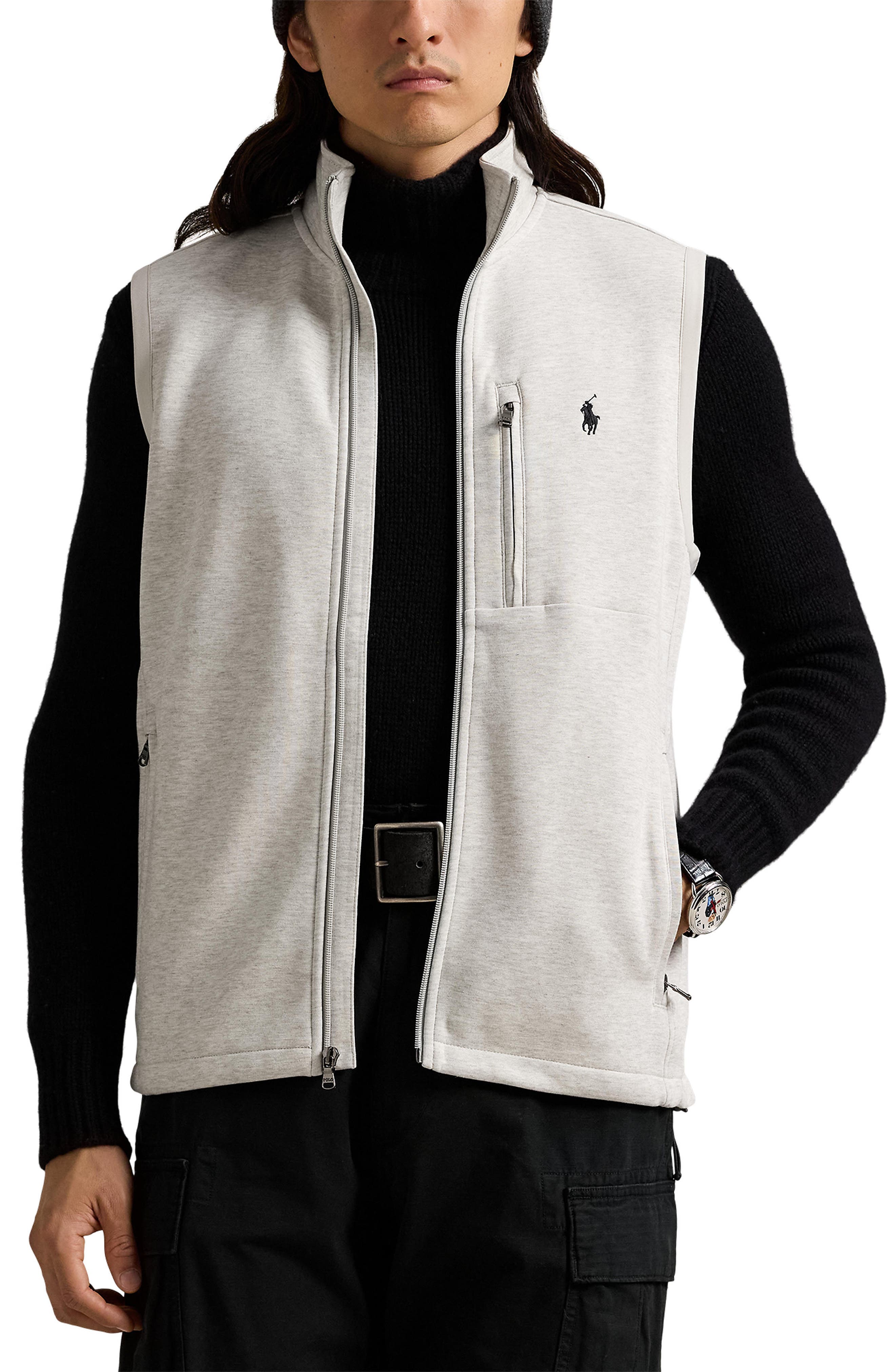 Double Knit Zippered Vest (Men) | Nordstrom